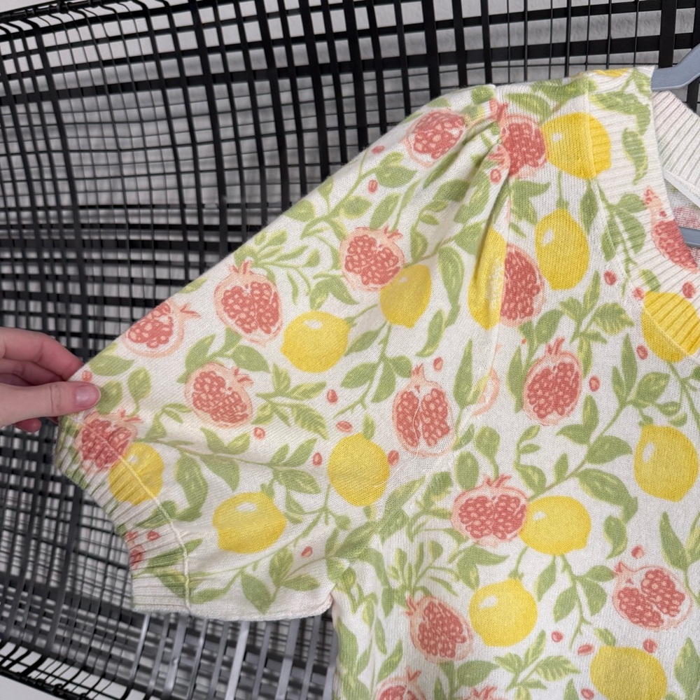 Free people isla printed cardigan lemon - Picture 2 of 8